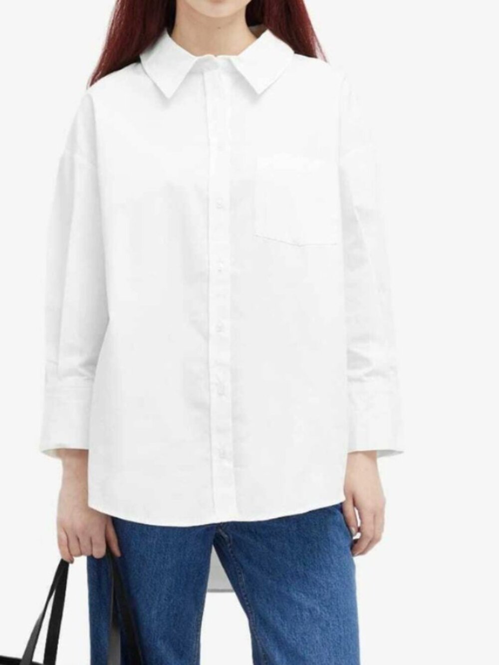 NWT Anine Bing White Cotton MIKA Shirt Size Small - Picture 2 of 10